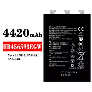 Batteria HB456593EGW per HUAWEI Nova 10 SE