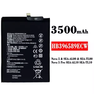 Batteria HB396589ECW per HUAWEI Nova 5 / Nova 5 Pro