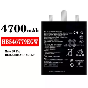 Batteria HB546779EGW per HUAWEI Mate 50 Pro