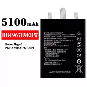 Batteria HB496789EHW per HUAWEI Honor Magic 5