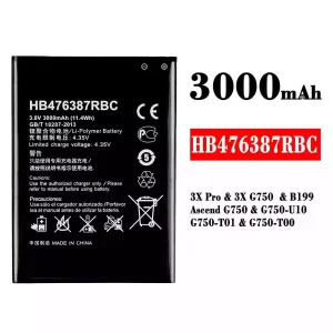 Batteria HB476387RBC per HUAWEI 3X Pro