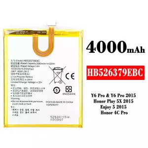 Batteria HB526379EBC per HUAWEI Y6 Pro 2015 / Honor Play 5X 2015 / Enjoy 5 2015 / Honor 4C Pro
