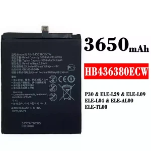 Batteria HB436380ECW per HUAWEI P30