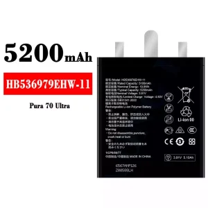 Batteria HB536979EHW-11 per HUAWEI Pura 70 Ultra