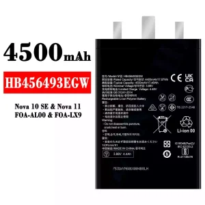 Batteria HB456493EGW per HUAWEI Nova 10 SE/ Nova 11