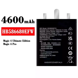Batteria HB586680EFW per HUAWEI Magic 4 Ultimate Edition / Magic 4 Pro