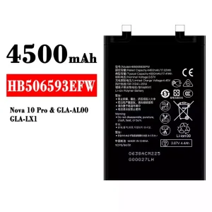 Batteria HB506593EFW per HUAWEI Nova 10 Pro