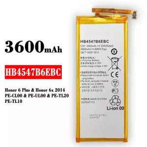 Batteria HB4547B6EBC per HUAWEI Honor 6 Plus / Honor 6x 2014