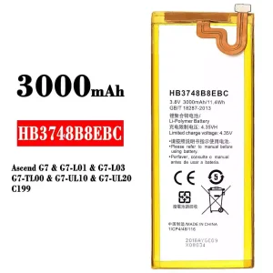 Batteria HB3748B8EBC per HUAWEI Ascend G7