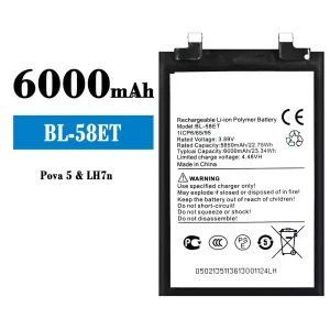 Batteria BL-58ET per Tecno Pova 5