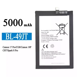 Batteria BL-49JT per Tecno Camon 17 Pro / Camon 18P / Spark 8 Pro