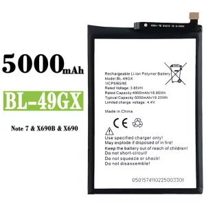 Batteria BL-49GX per Infinix Note 7