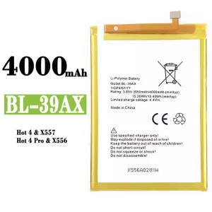 Batteria BL-39AX per Infinix Hot 4 /Hot 4 Pro
