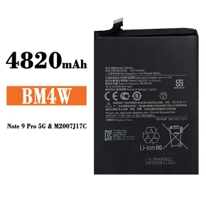 Batteria BM4W per Xiaomi Note 9 Pro 5G