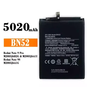 Batteria BN52 per Xiaomi Redmi Note 9 Pro / Redmi Note 9S