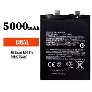 Batteria BM5L per Xiaomi Redmi K60 Pro