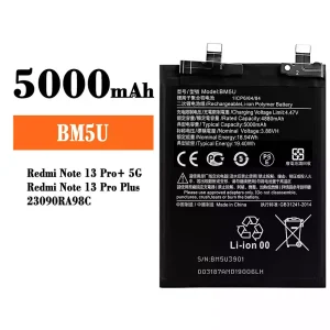 Batteria BM5U per Xiaomi Redmi Note 13 Pro+  / Redmi Note 13 Pro Plus