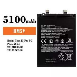 Batteria BM5V per Xiaomi Redmi Note 13 Pro 5G / Poco X6 5G