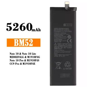 Batteria BM52 per Xiaomi Note 10,Note 10 Lite,Note 10 Pro / CC9 Pro