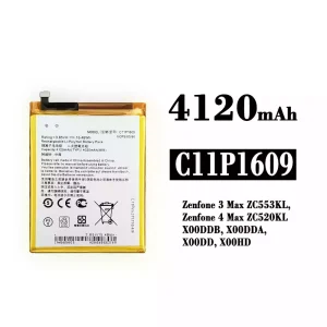 Batteria C11P1609 per Asus Zenfone 3 Max ZC553KL / Zenfone 4 Max ZC520KL