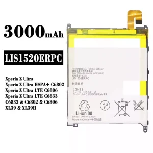 Batteria LIS1520ERPC per Sony Xperia Z Ultra / Xperia Z Ultra HSPA+ C6802 / Xperia Z Ultra LTE C6806 / Xperia Z Ultra LTE C6833