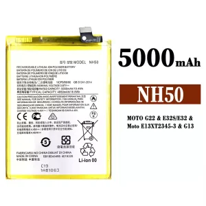 Batteria NH50 per Motorola MOTO G22 / E32S / E32 / E13 / G13 / K15+