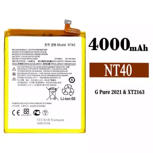 Batteria NT40 per Motorola G Pure 2021 / E20 / K14
