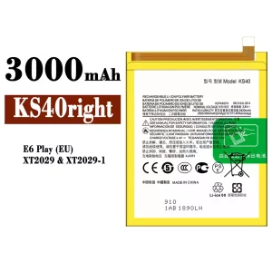 Batteria KS40right per Motorola E6 Play