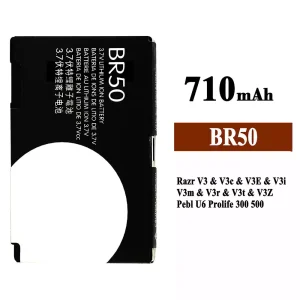 Batteria BR50 per Motorola Razr V3 / V3c / V3E / V3i / V3m / V3r / V3t / V3Z / Pebl U6 Prolife 300 500