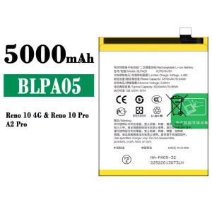 Batteria BLPA05 per OPPO Reno 10 4G / Reno 10 Pro / A2 Pro