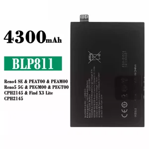 Batteria BLP811 per OPPO Reno 4 SE / Reno 5 5G / Find X3 Lite