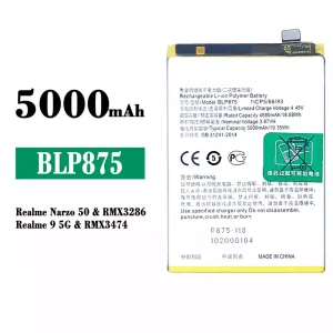 Batteria BLP875 per OPPO Realme Narzo 50 / Realme 9 5G
