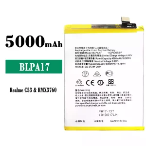 Batteria BLPA17 per OPPO Realme C53 / C67 NFC / C65 4G / C67 4G