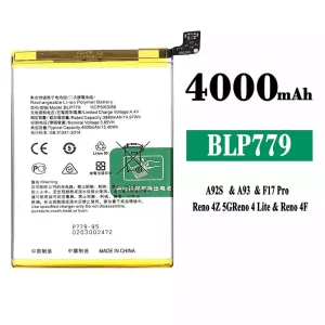 Batteria BLP779 per OPPO A92S / A93 / F17 Pro / Reno 4Z 5G / Reno 4 Lite / Reno 4F