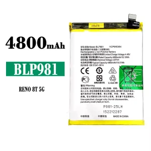 Batteria BLP981 per OPPO Reno 8T