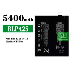 Batteria BLPA25 per OPPO One plus 12/Realme GT5 Pro