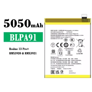 Batteria BLPA91 per OPPO Realme 13 Pro Plus