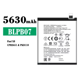 Batteria BLPB07 per OPPO Find X8