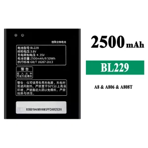 Batteria BL229 per Lenovo A8/A806/A808T