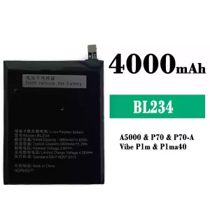 Batteria BL234 per Lenovo P70/P70-A/A5000