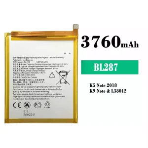 Batteria BL287 per Lenovo K5 Note 2018/K9 Note