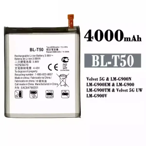 Batteria BL-T50 per LG Velvet 5G