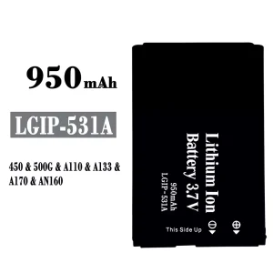 Batteria LGIP-531A per LG 450/500G/A110/A133/A170/AN160