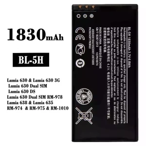 Batteria BL-5H per Nokia Lumia 630 / Lumia 638 / Lumia 635 / RM-974 / RM-975 / RM-1010