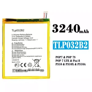 Batteria TLP032B2 per Alcatel POP 7/POP 7S/POP 7 LTE/Pixi 8