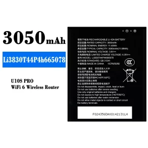 Batteria Li3830T44P4h665078 per ZTE U10S Pro