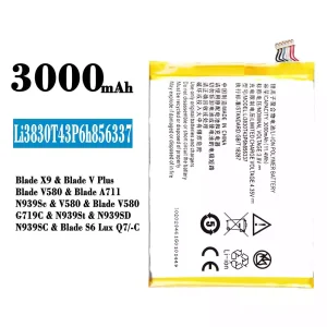 Batteria Li3830T43P6h856337 per ZTE Blade X9/Blade V Plus/Blade V580/Blade A711