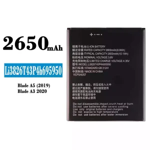 Batteria Li3826T43P4h695950 per ZTE Blade A5(2019)/A3 (2020)