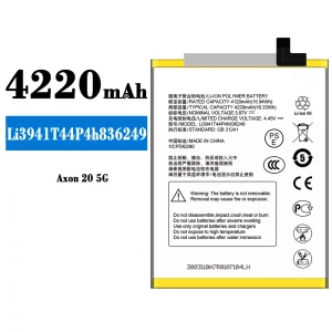 Batteria Li3941T44P4h836249 per ZTE Axon 20 5G
