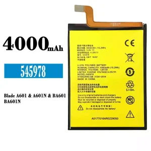 Batteria 545978 per ZTE Blade A601/A601N/BA601/BA601N